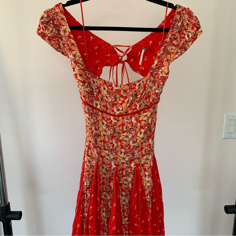 NWT FP Ponderosa Mini Dress — Fiery Red